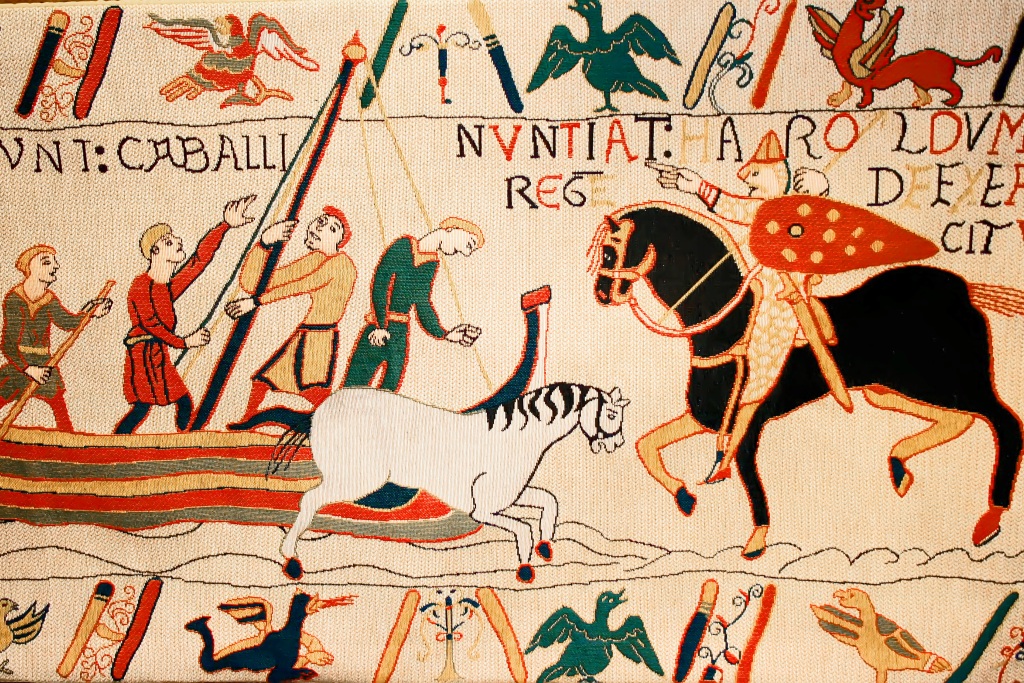 Bayeux tapestry replica historic Normandy