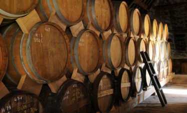 Domaine Dupont wooden barrels