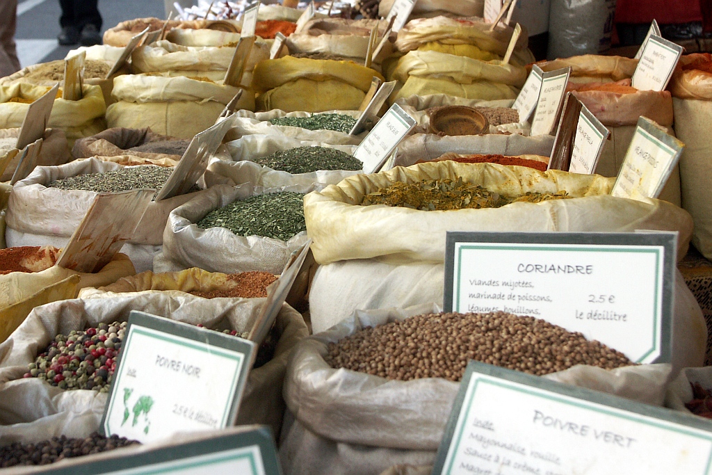 Spices at market