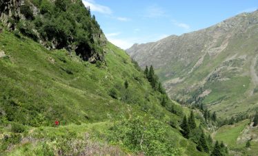 Hiking across the border in Spain