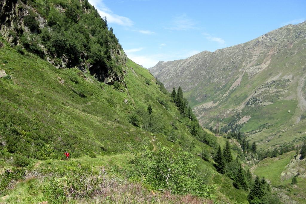 Hiking across the border in Spain