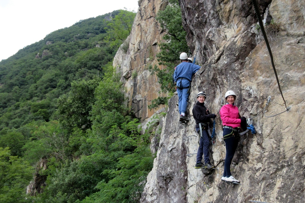 Via ferrata in the Pyrenees
