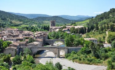 The village of Lagrasse in Languedoc