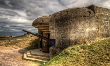 Longues-sur-mer WW2 gun turrets