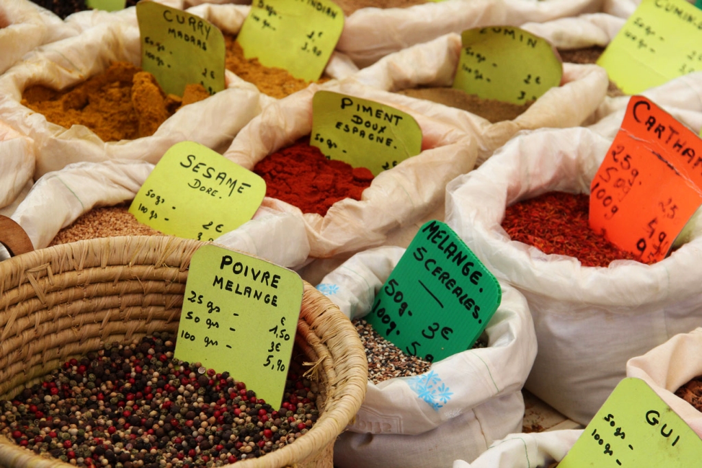 Spices at market