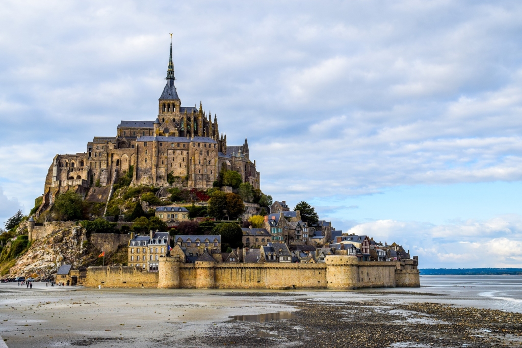 Mont Saint Michel on in Normandy