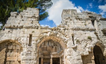 Roman ruins in Nimes