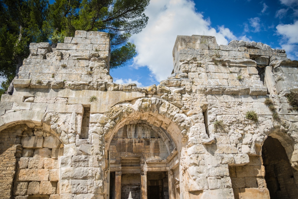 Roman ruins in Nimes