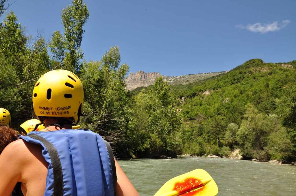Rafting in the summer in Verdon