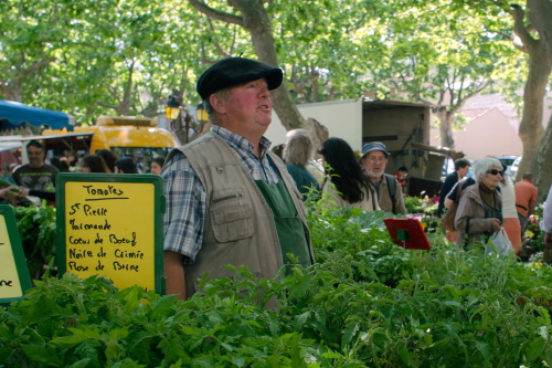 Meeting the locals at market