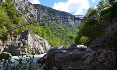 Bridge across the Verdon gorge