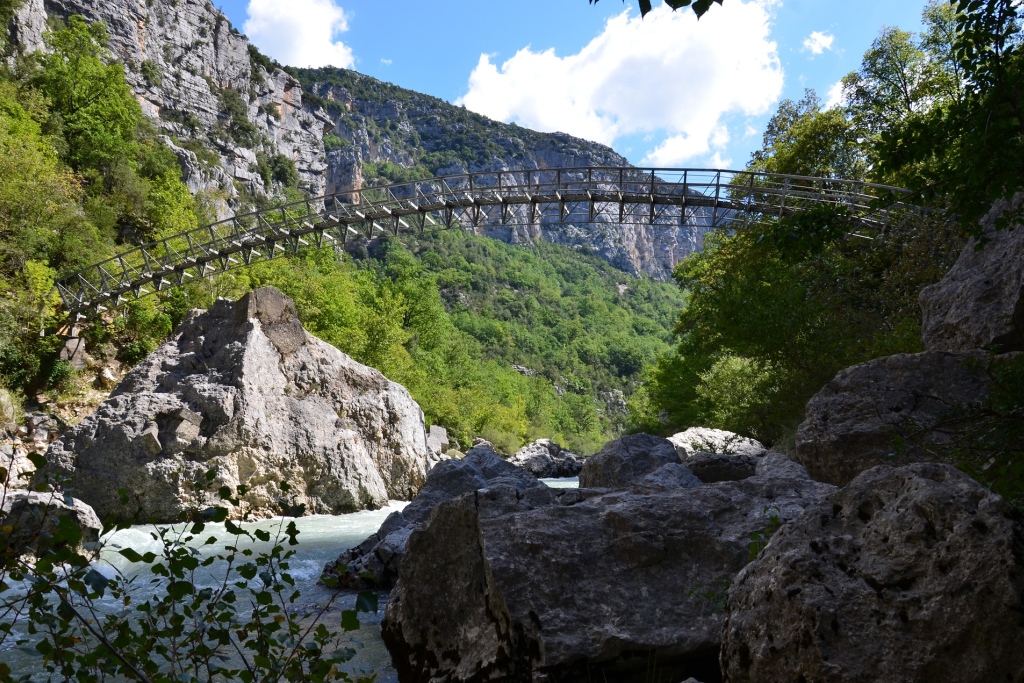 Bridge across the Verdon gorge