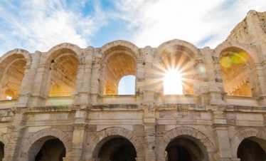 The roman amphitheater in Arles