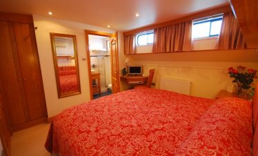 Excellent cabin facilities on board the luxury barge