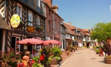 Historic Beuvron-en-Auge in Calvados Normandy