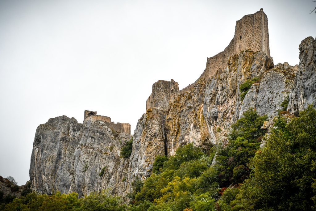 The ruins of Cathar castle Peyrepetuse