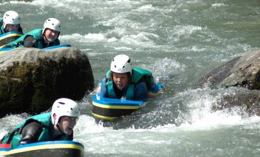 River boarding in the Pyrenees