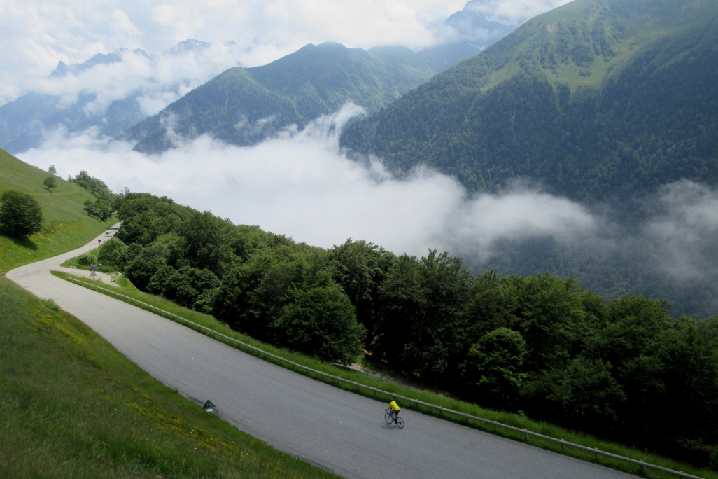 Road cycling in the Pyrenees