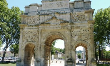 The Roman triumphal arch in Orange