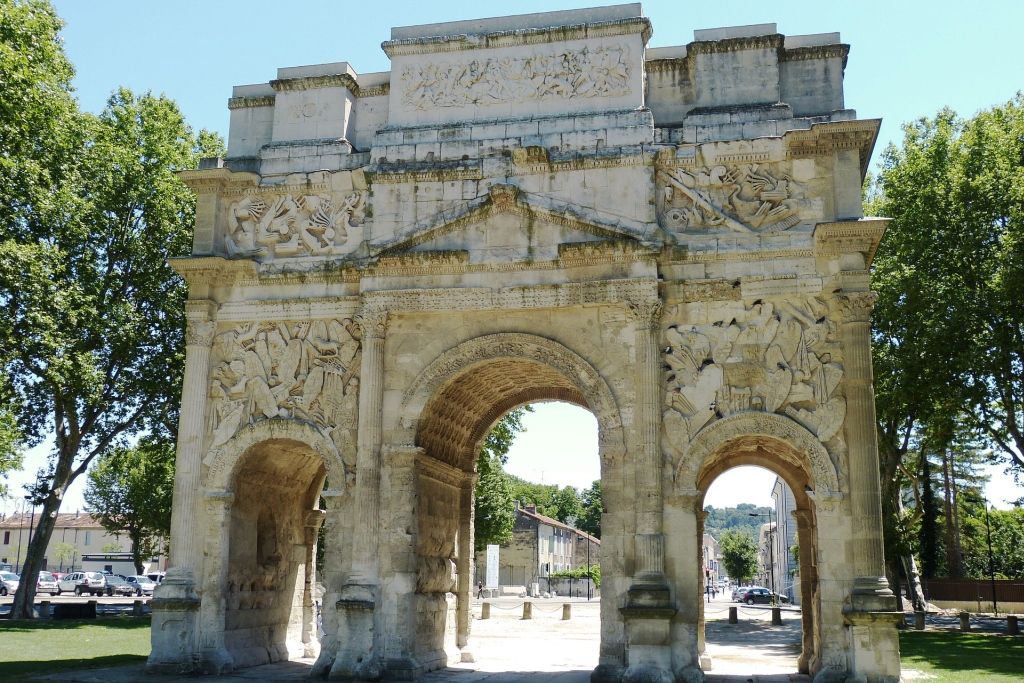 The Roman triumphal arch in Orange