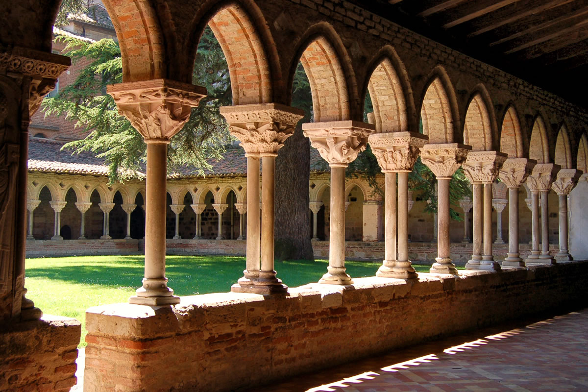Visit the cloisters of Moissac abbey