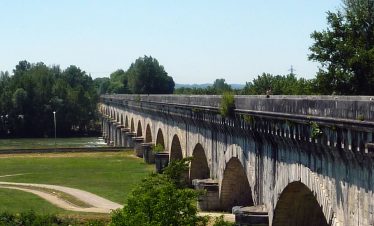 The canal bridge at Agen