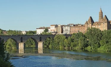 Montauban bridge on a French river cruise