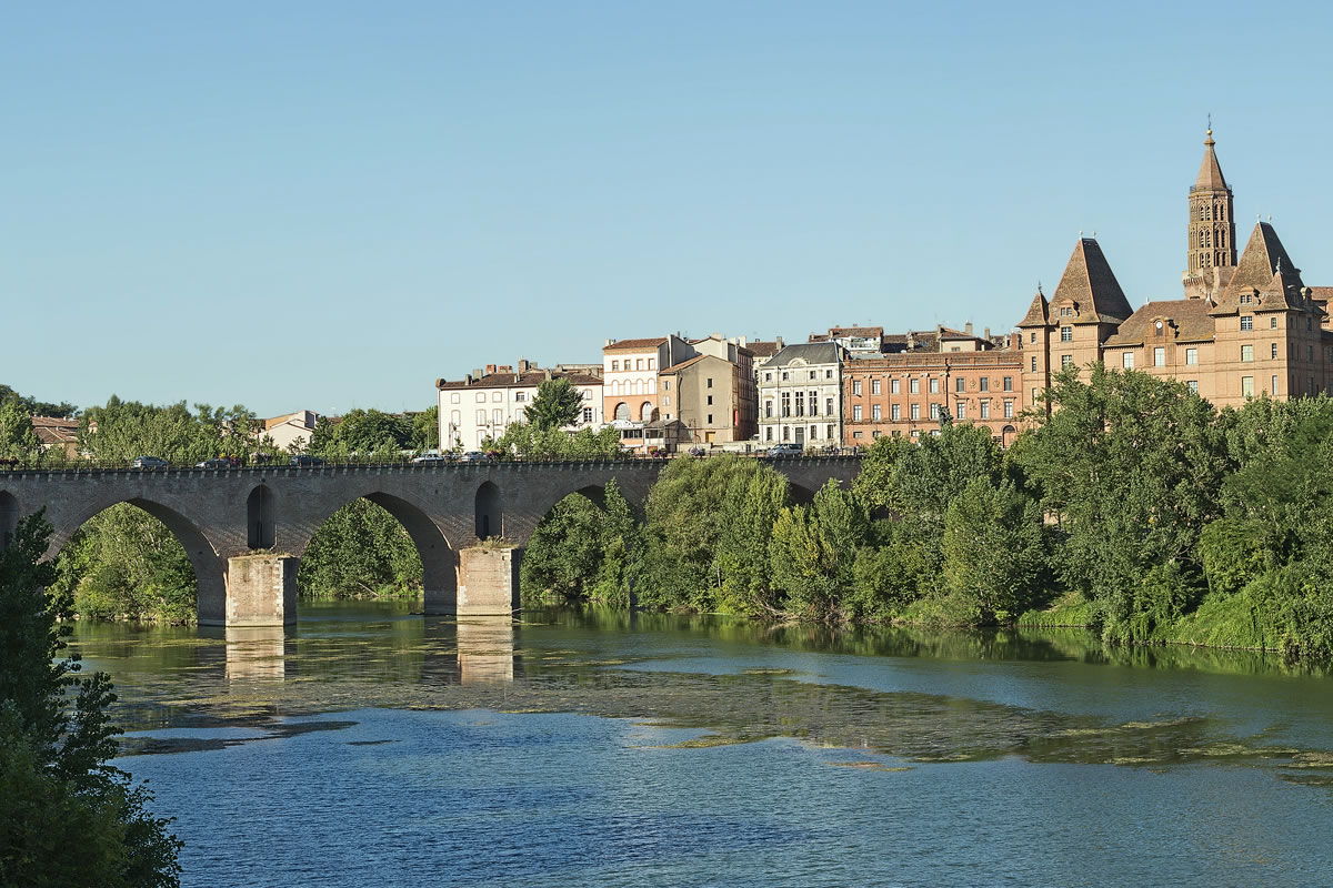 Montauban bridge on a French river cruise