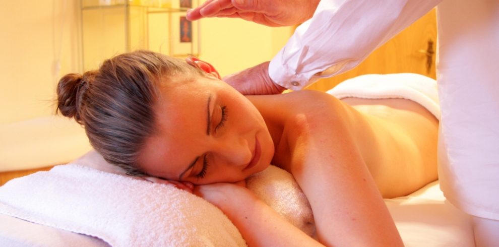Massage on a wellbeing spa break to Burgundy France