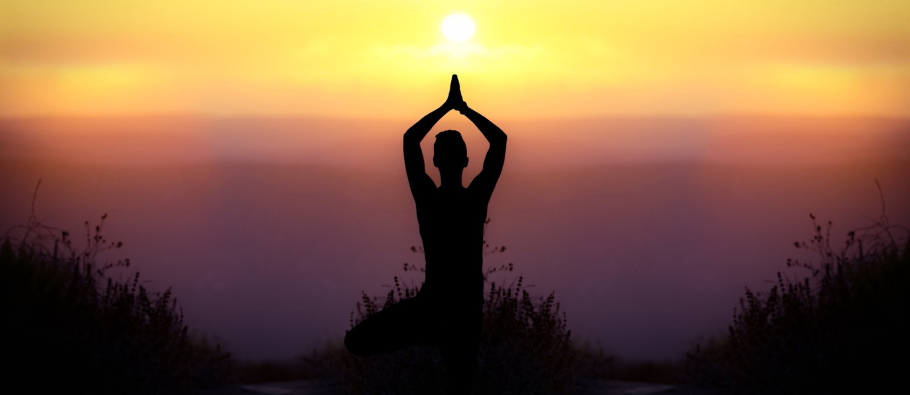 A yoga experience at sunset