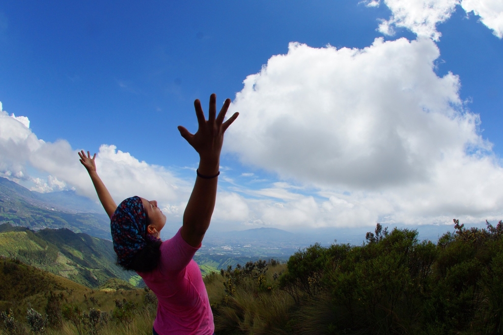 Yoga embracing the outdoors