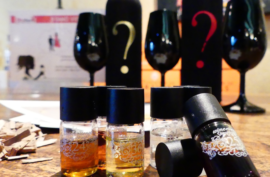 Blind tasting wine in Bordeaux